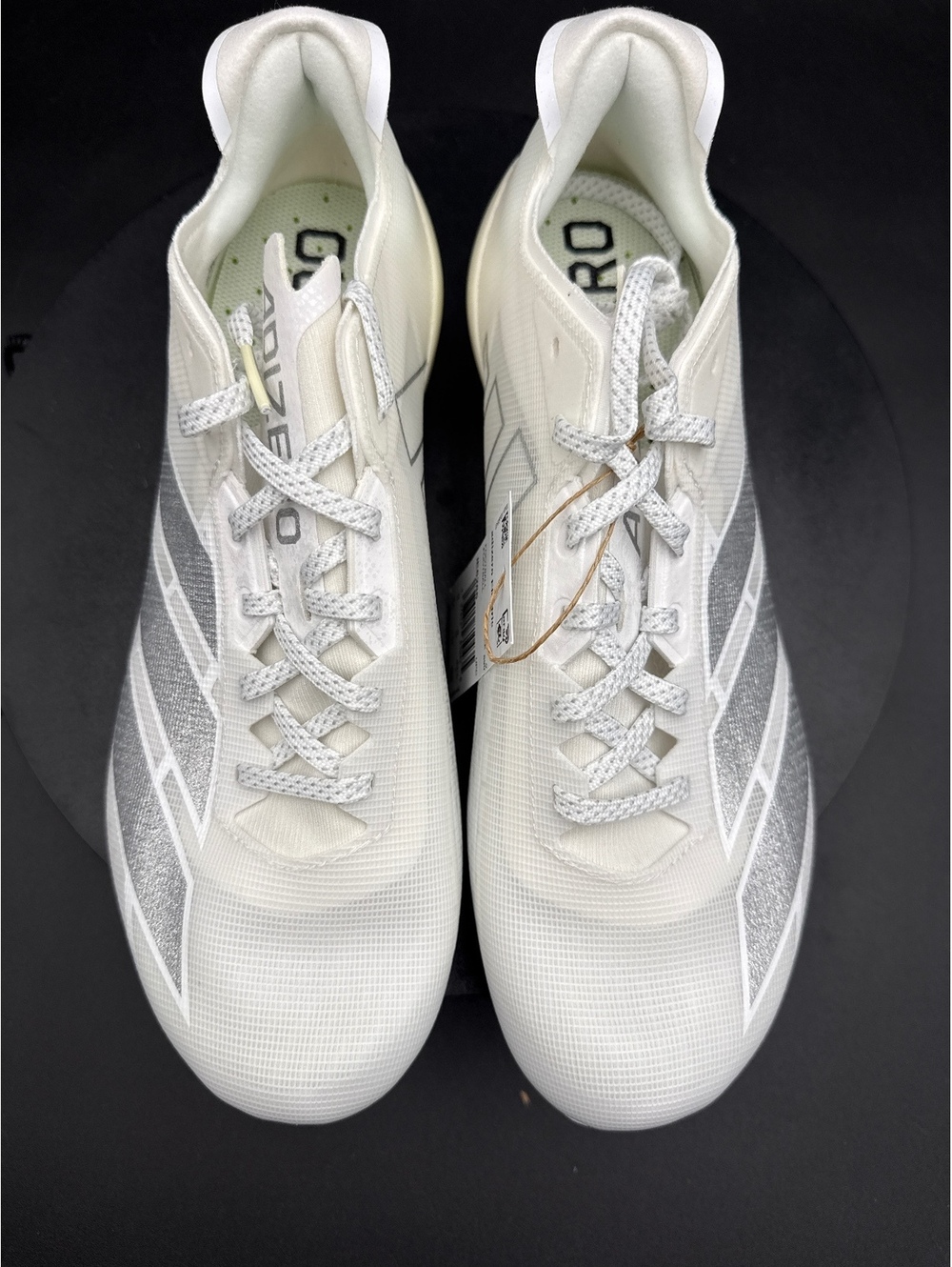 Adidas Adizero Electric Football Cleats Size 9.5 US White